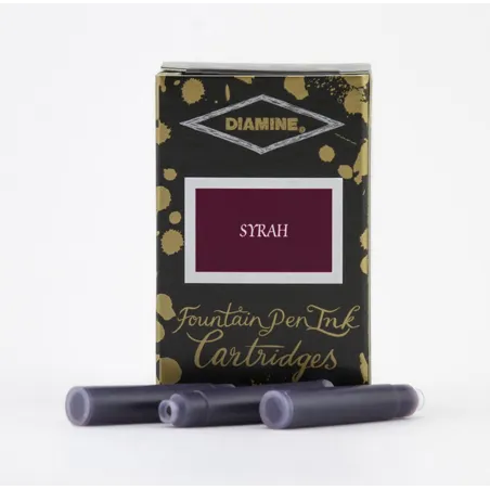 Cartouche d'encre Diamine Syrah - Pack de 18 pcs