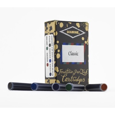 Cartouches d'encre Diamine Classic Set – 20 cartouches