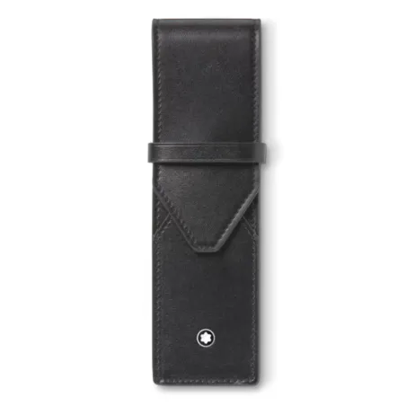 Étui 2 places Montblanc Meisterstück - Cuir Noir