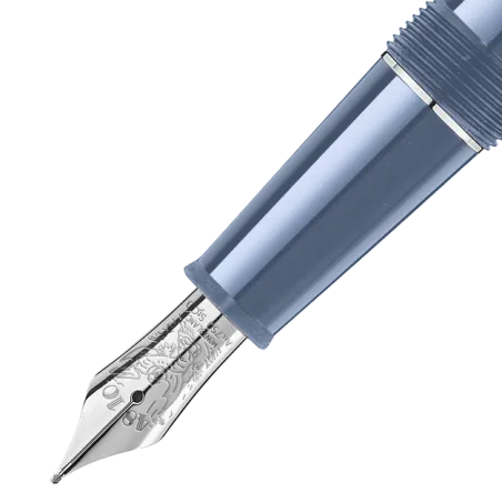 Stylo Plume Montblanc Meisterstück Glacier Doué - Plume Or 18K