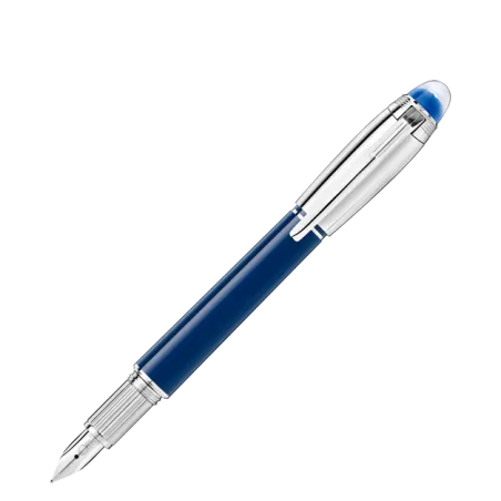 Stylo plume M Montblanc StarWalker Blue Planet Doué - Dessus