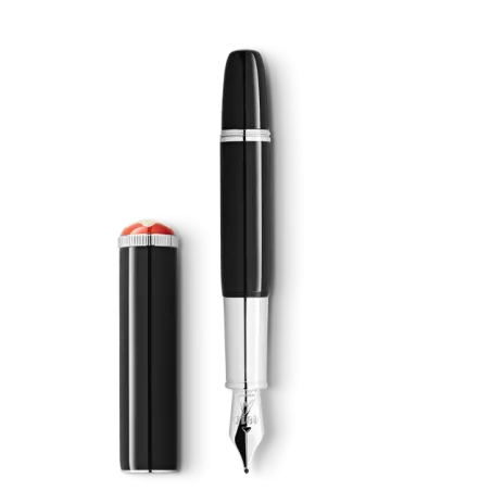 Stylo plume F Montblanc Heritage Rouge & Noir "Baby" Edition Spéciale Noire