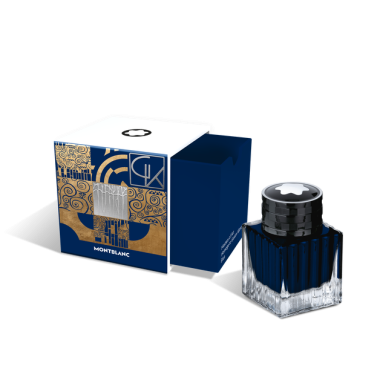 Flacon d'encre Montblanc - Masters of Art Hommage à Gustav Klimt Bleu 50 ml