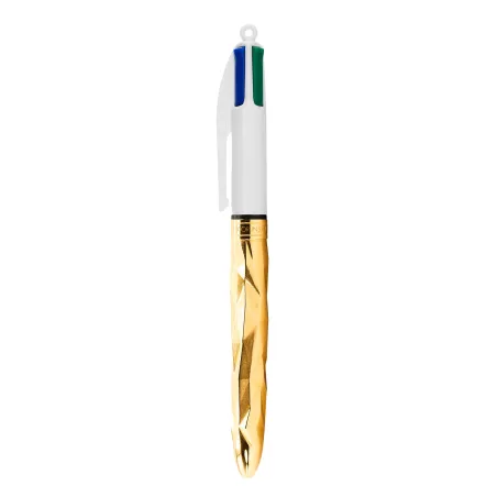 Stylo Bille BIC 4 Couleurs Maison Tournaire "Bic x Orlinski x Tournaire" bronze jaune - Profil