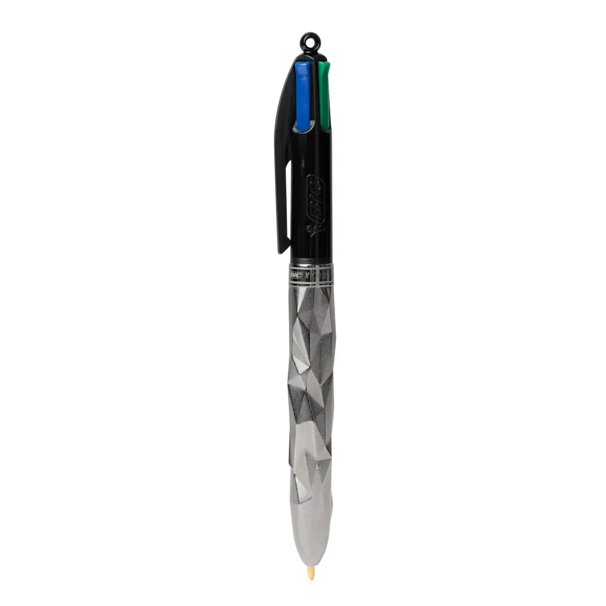 Stylo Bille BIC 4 Couleurs Maison Tournaire "Bic x Orlinski x Tournaire" ruthénium - Profil