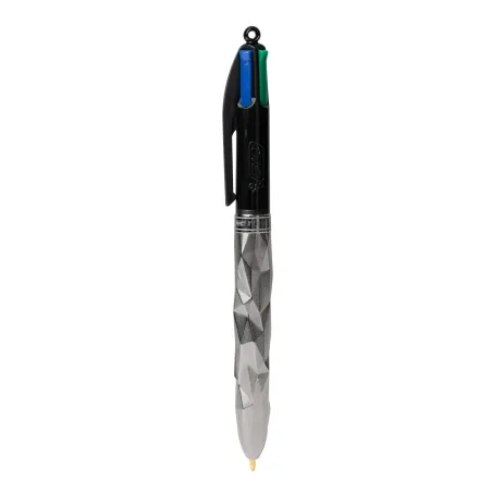 Stylo Bille BIC 4 Couleurs Maison Tournaire "Bic x Orlinski x Tournaire" ruthénium - Profil