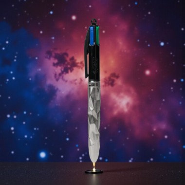 Stylo Bille BIC 4 Couleurs Maison Tournaire "Bic x Orlinski x Tournaire" ruthénium