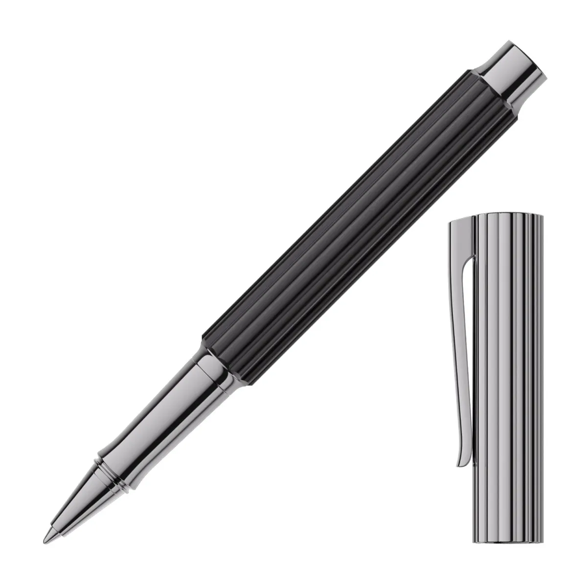 Stylo Roller Graf von Faber Castell - Bloom Ebène