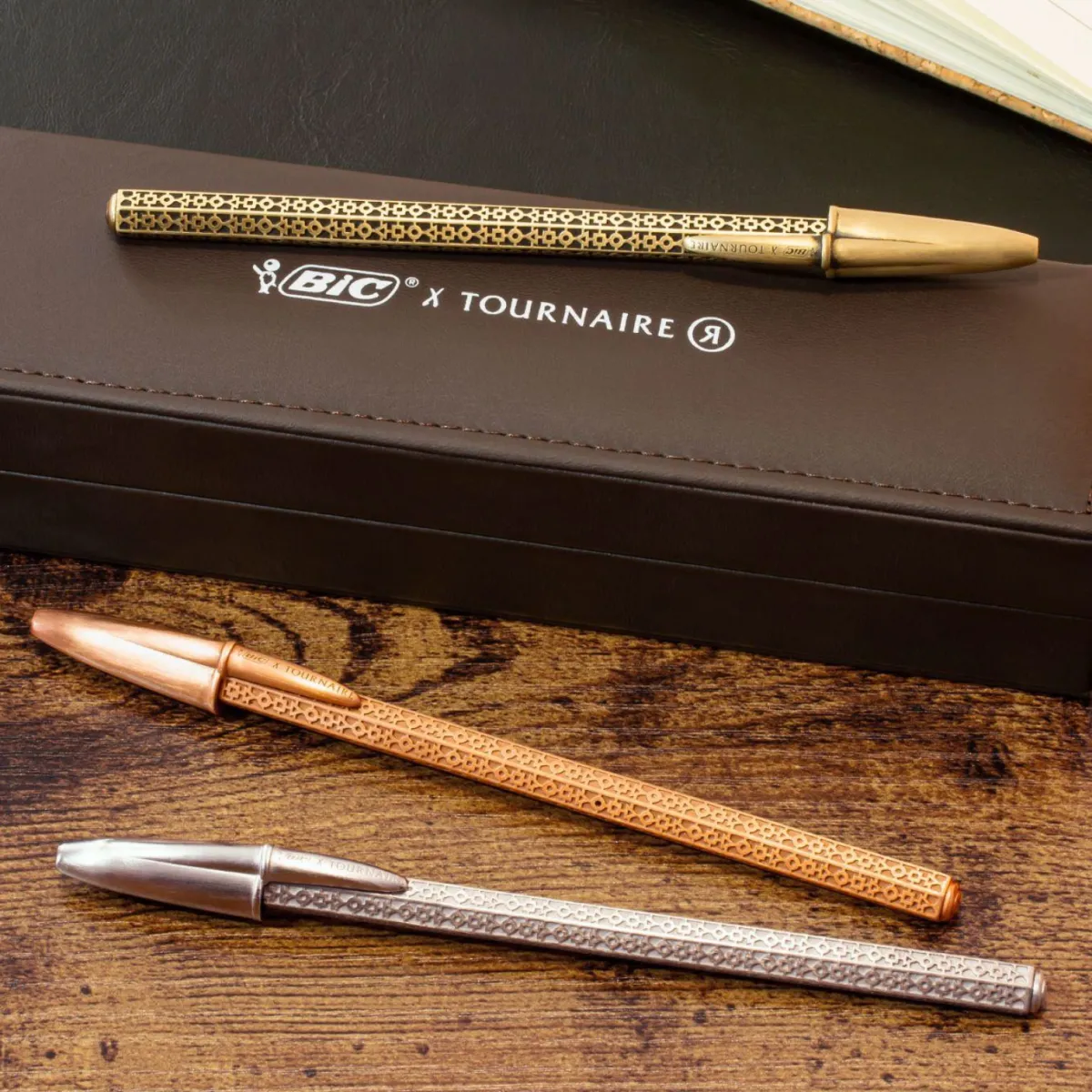 Stylo bille BIC Cristal Alchimie - Éd. limitée - Or rose Tournaire