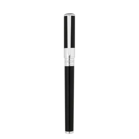 Stylo plume S.T. Dupont - D-Initial - Noir/Chrome - Fermé
