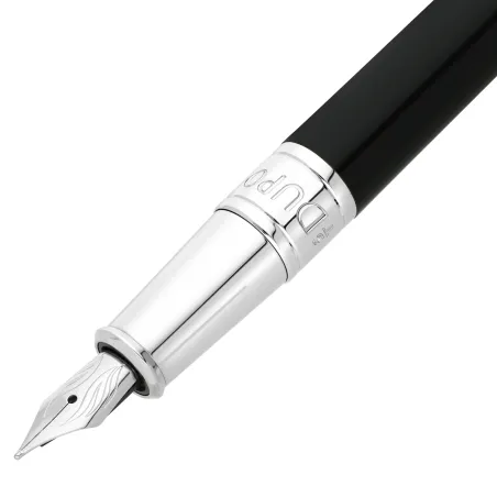Stylo plume S.T. Dupont - D-Initial - Noir/Chrome - Plume