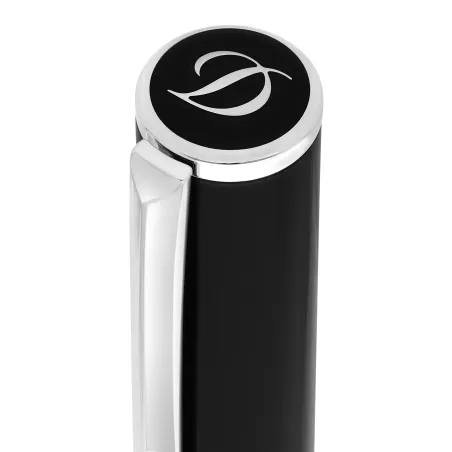 Stylo plume S.T. Dupont - D-Initial - Noir/Chrome - Logo