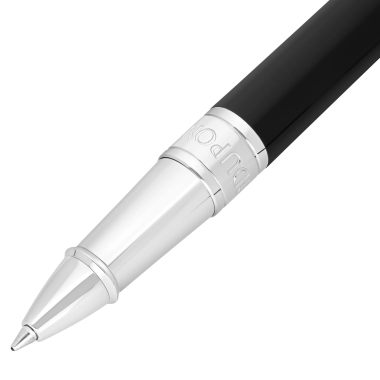 Stylo Roller S.T Dupont - D-Initial - Noir/Chrome