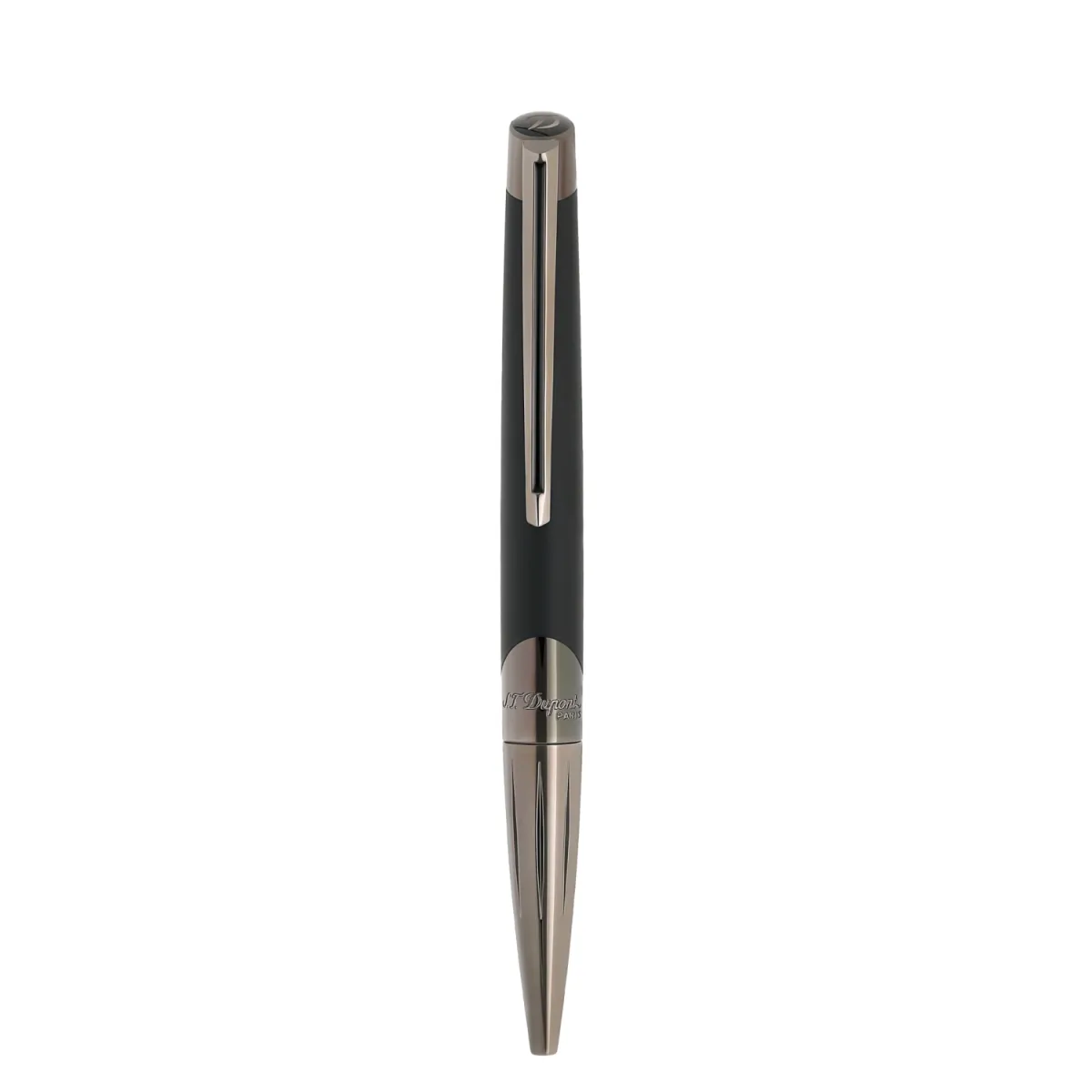 Stylo Bille S.T. Dupont - Défi Millénium - Gun Metal/Noir Mat - Fermé