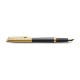 Stylo plume F Waterman Hémisphère - Collection Opera - Noir et or - Profil