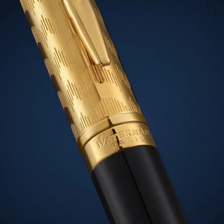 Waterman Hémisphère Opéra Noir & Or - Stylo Roller De Luxe