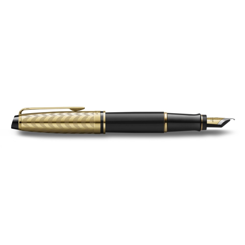 Stylo Plume (F) Waterman Expert - La collection Opera - Noir et or - Profil