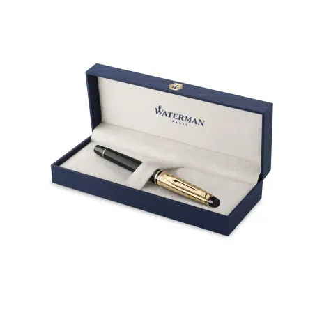 Stylo Plume (F) Waterman Expert - La collection Opera - Noir et or - Coffret