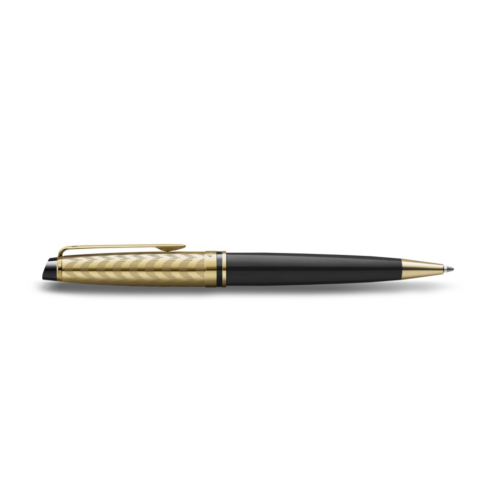 Stylo Bille (M) Waterman Expert De Luxe - La collection Opera - Noir et or - Profil