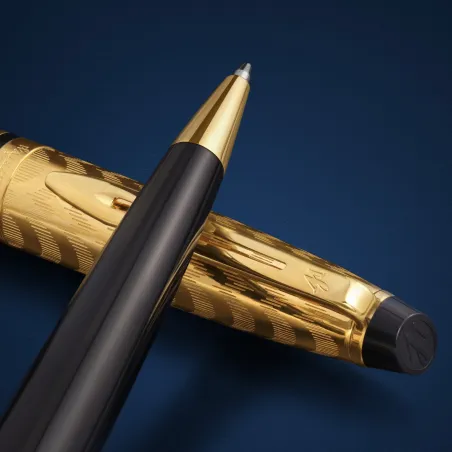 Stylo Bille (M) Waterman Expert De Luxe - La collection Opera - Noir et or