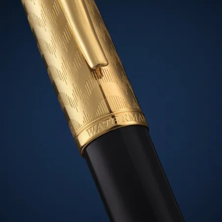 Stylo Plume (F) Waterman Carène De Luxe - La collection Opera - Noir et or