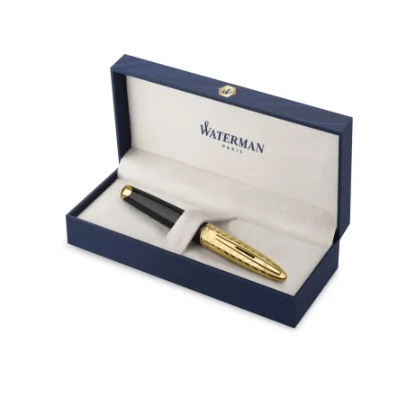 Stylo Plume (F) Waterman Carène De Luxe - La collection Opera - Noir et or - Coffret