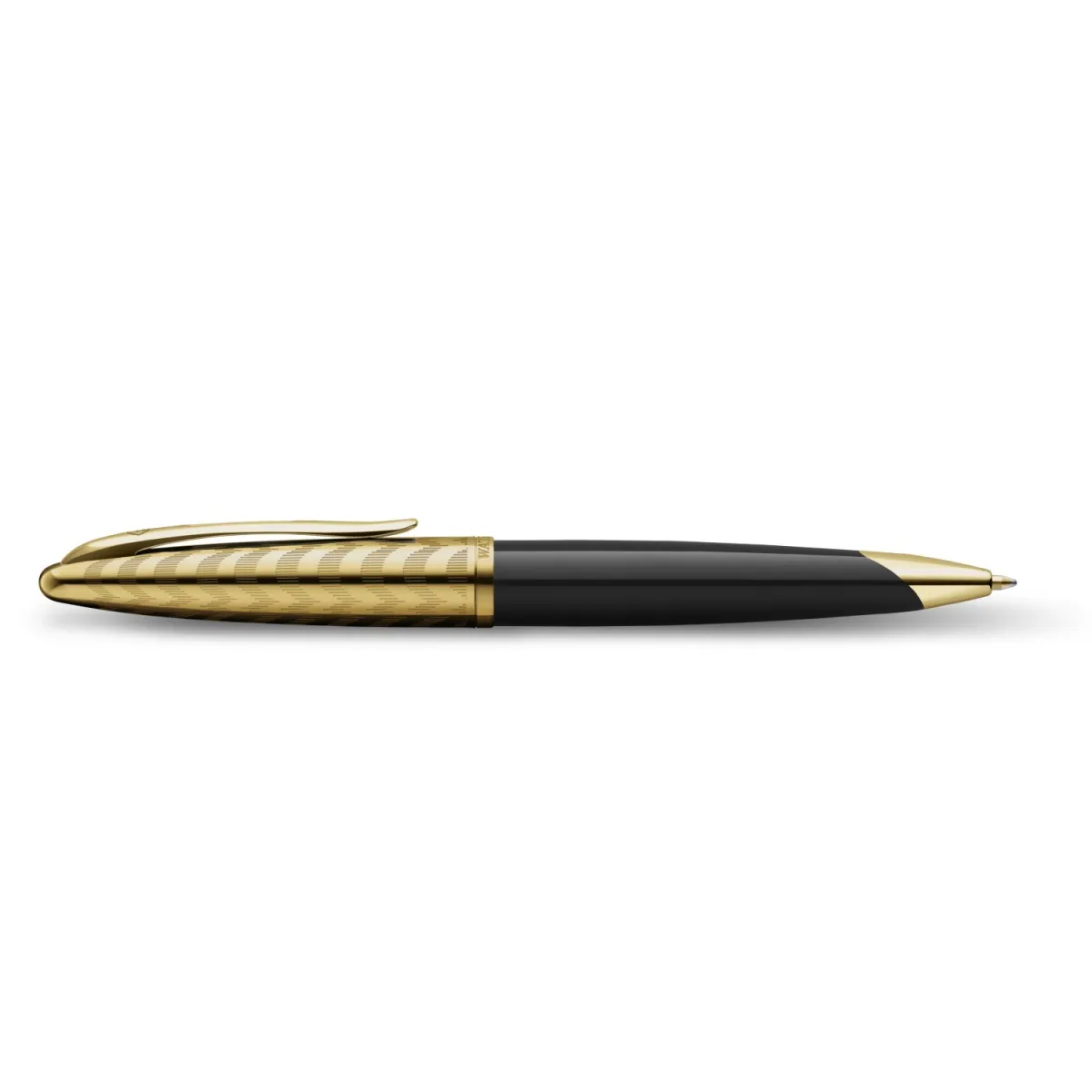 Stylo Bille (M) Waterman Carène De Luxe - La collection Opera - Noir et or - Profil