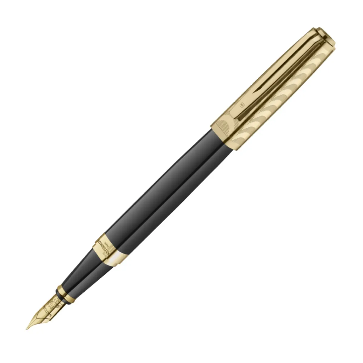 Stylo Plume (F) Waterman Exception De Luxe - La collection Opera - Noir et or