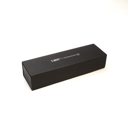 Stylo Bille BIC Cristal Maison Tournaire " Engrenages" blanc - Coffret