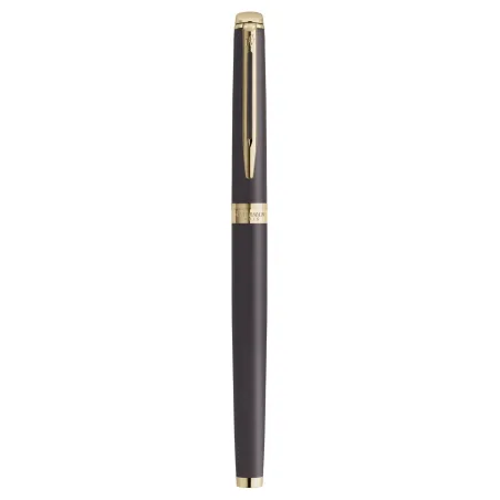 Stylo roller (F) Waterman® Hémisphère - L'édition Discrète "Metallic Black" GT - Noir Lave - Fermé