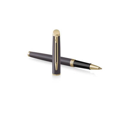 Stylo roller (F) Waterman® Hémisphère - L'édition Discrète "Metallic Black" GT - Noir Lave