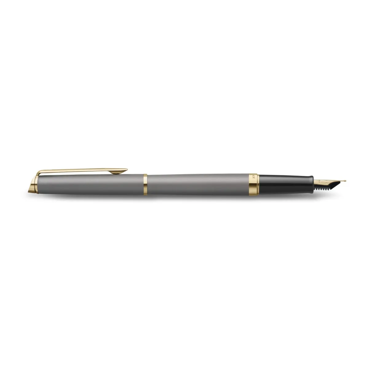 Stylo plume (M) Waterman® Hémisphère - L'édition Discrète - Gris Pierre GT Métallisé - Profil