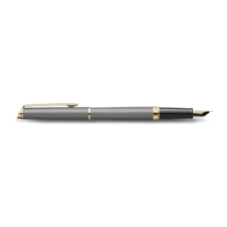 Stylo plume (M) Waterman® Hémisphère - L'édition Discrète - Gris Pierre GT Métallisé - Profil