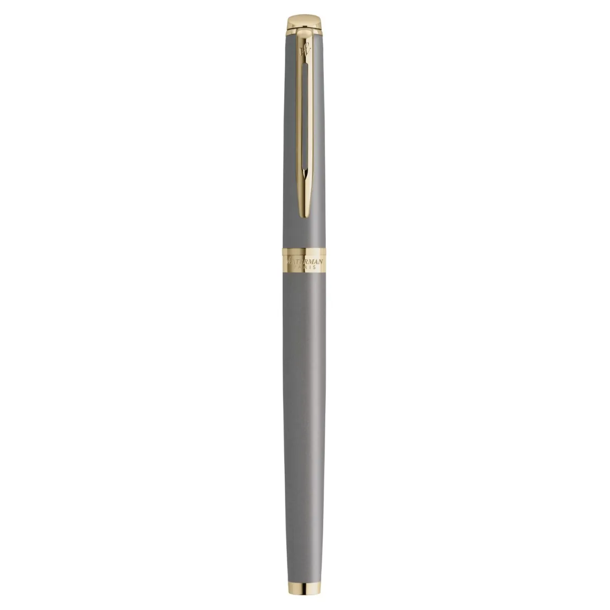 Stylo roller (F) Waterman® Hémisphère - L'édition Discrète - Gris Pierre GT Métallisé - Fermé