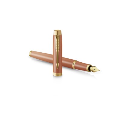 Stylo plume (F) Parker IM - Writing Rituals - Orange Dégradé/Doré