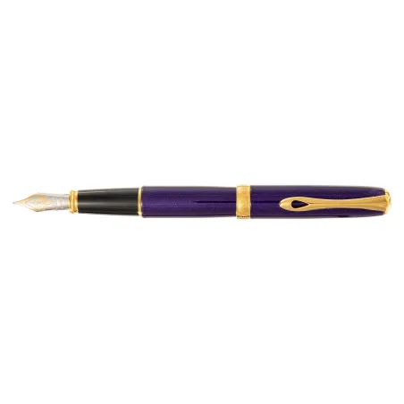 Stylo plume EF Diplomat - Excellence A2 - Violet Rain GT - dessus