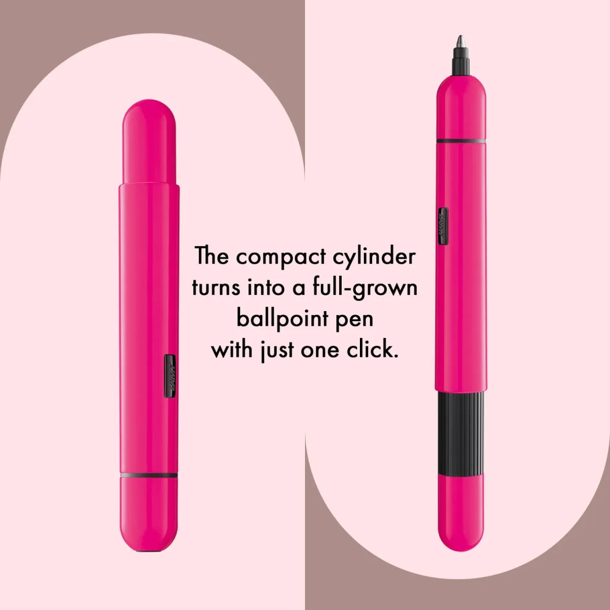 Stylo bille LAMY Pico rose fluo – Style audacieux et design compact
