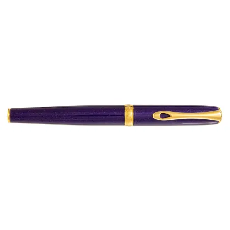 Stylo plume M Diplomat - Excellence A2 - Violet Rain GT - Doré