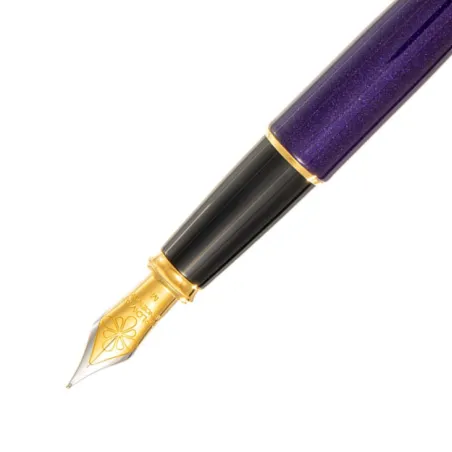 Stylo plume B Diplomat - Excellence A2 - Violet Rain GT - Doré - Plume
