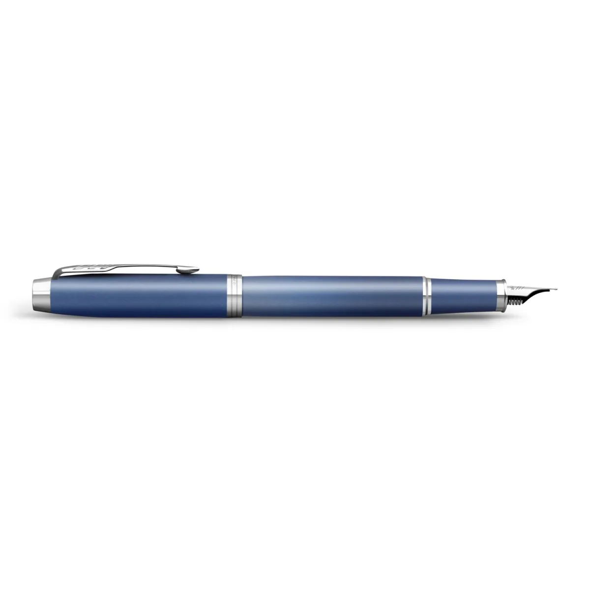 Stylo plume (M) Parker IM - Writing Rituals - Bleu Dégradé/Doré - Profil