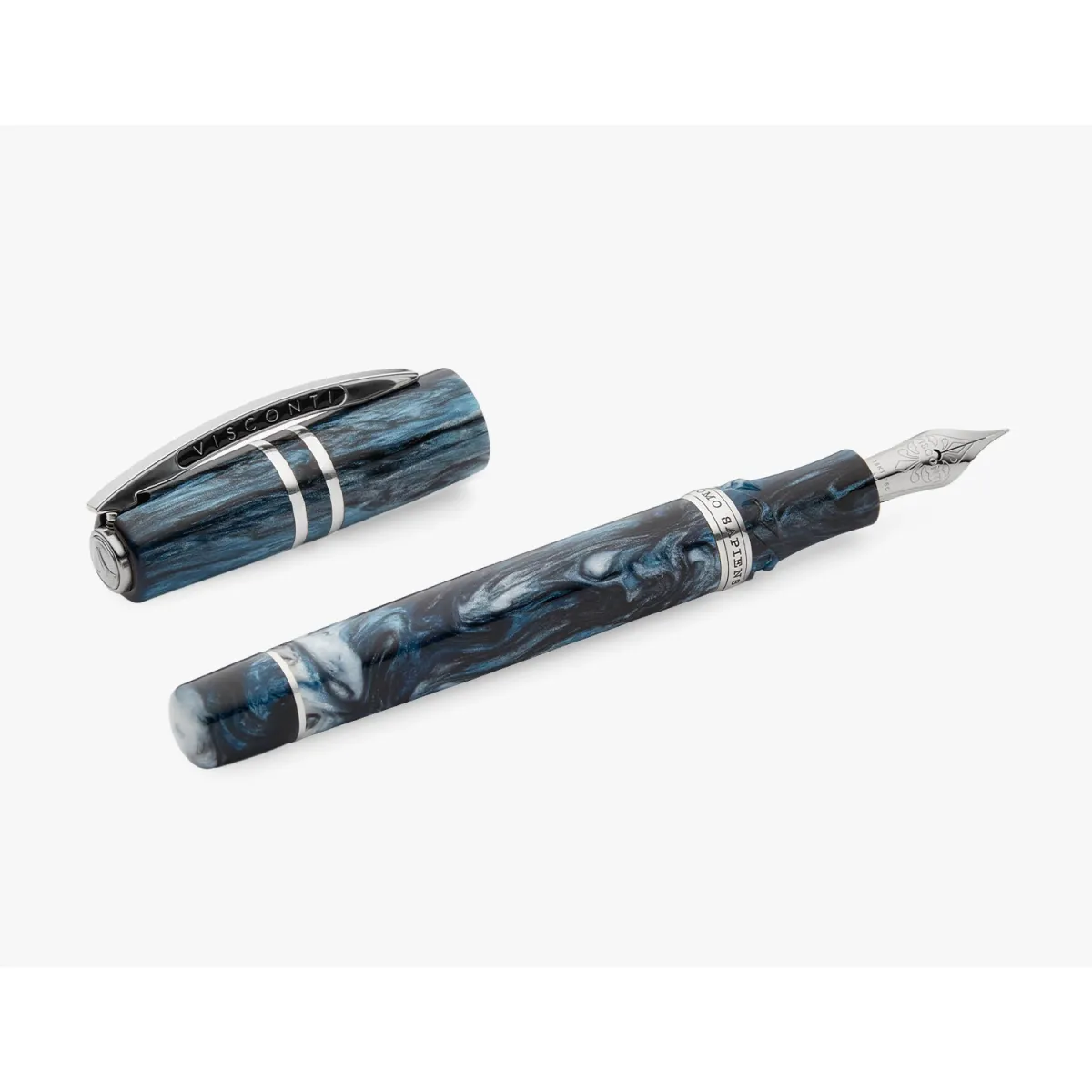 Stylo Plume M VISCONTI - Homo Sapiens - Dark Sapphire - Édition Limitée - Ouvert