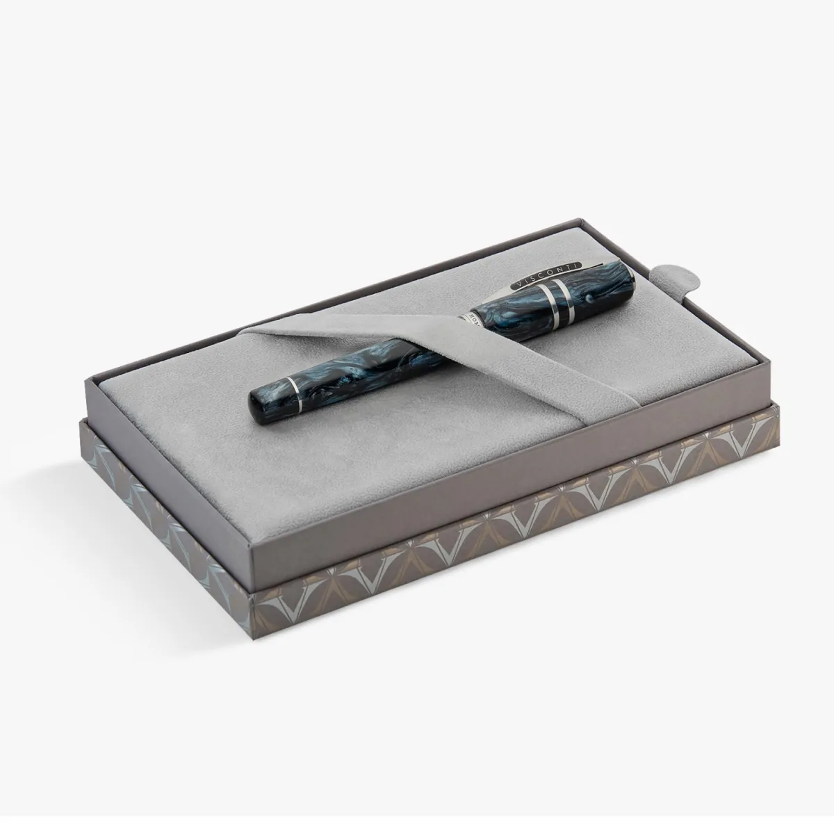 Stylo Plume B VISCONTI - Homo Sapiens - Dark Sapphire - Édition Limitée - Coffret ouvert