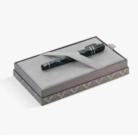 Stylo Plume EF VISCONTI - Homo Sapiens - Dark Sapphire - Édition Limitée - Coffret ouvert