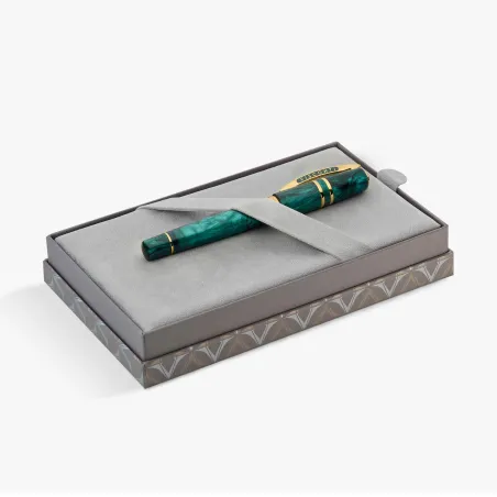 Stylo Plume M VISCONTI - Homo Sapiens - Dark Emerald - Édition Limitée - Coffret ouvert