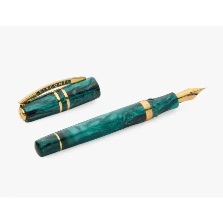 Stylo Plume EF VISCONTI - Homo Sapiens - Dark Emerald - Édition Limitée - Ouvert