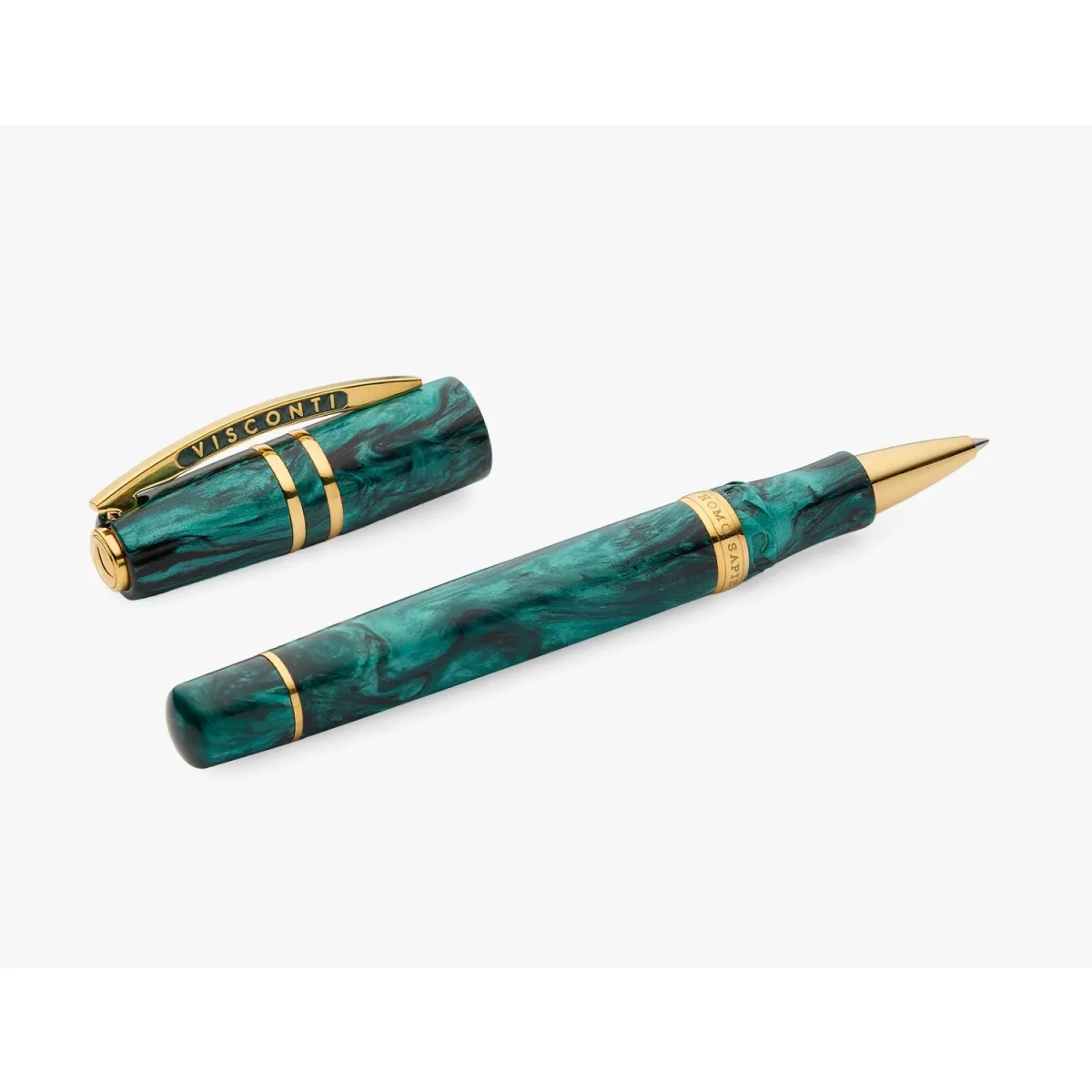 Stylo Roller VISCONTI - Homo Sapiens - Dark Emerald - Édition Limitée - Ouvert