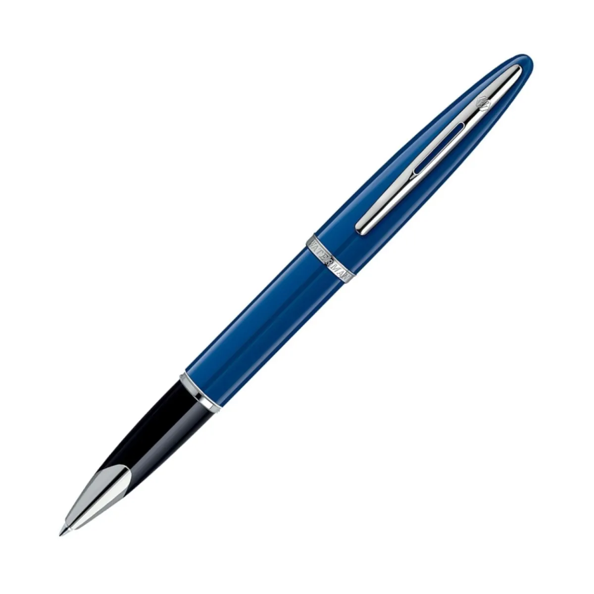 Stylo Roller Waterman Carène - Bleu Brillant Finitions Plaquées Palladium