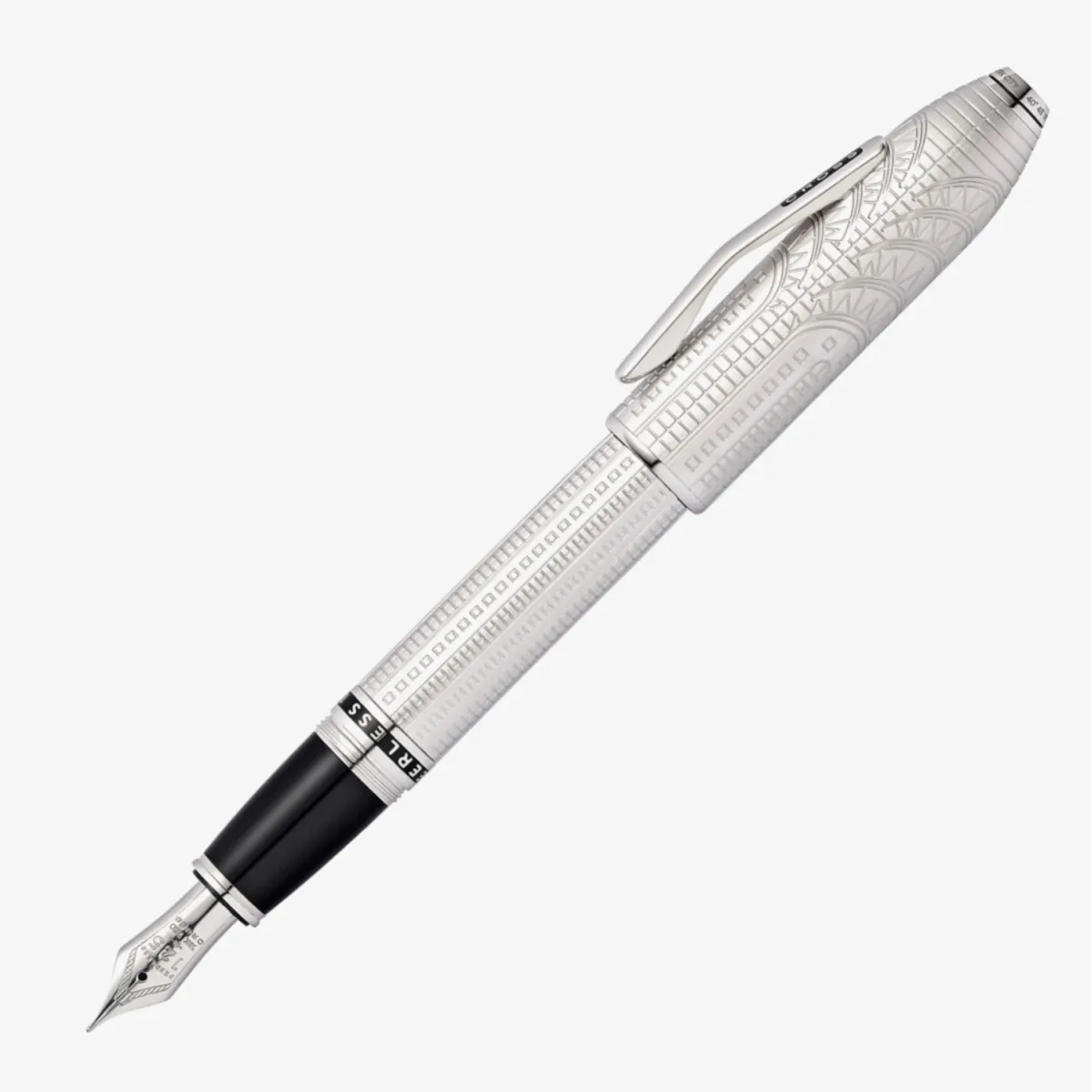 Stylo plume M Cross - Peerless - Edition Limitée New York - Profil