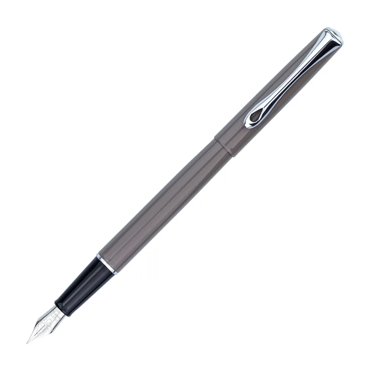 Stylo Plume F Diplomat Traveller Taupe Grey