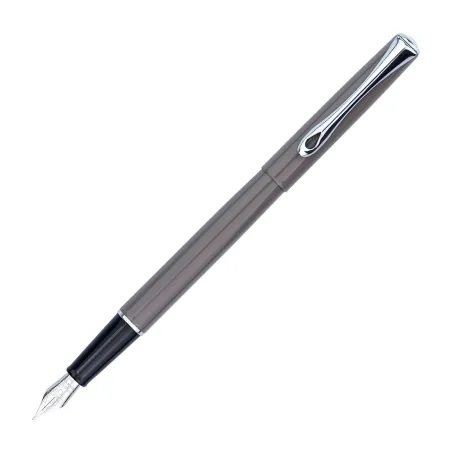 Stylo Plume F Diplomat Traveller Taupe Grey